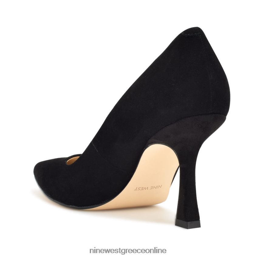 Nine West ταξινομεί μυτερές αντλίες μαύρο σουέτ 48BFPH1192