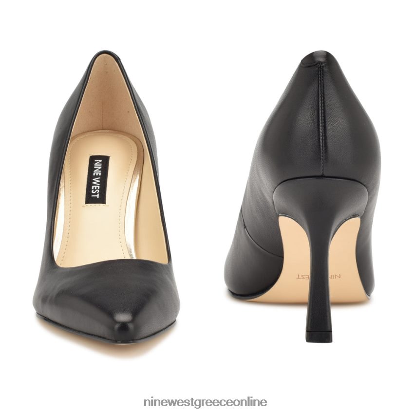 Nine West ταξινομεί μυτερές αντλίες μαύρο δέρμα 48BFPH1193