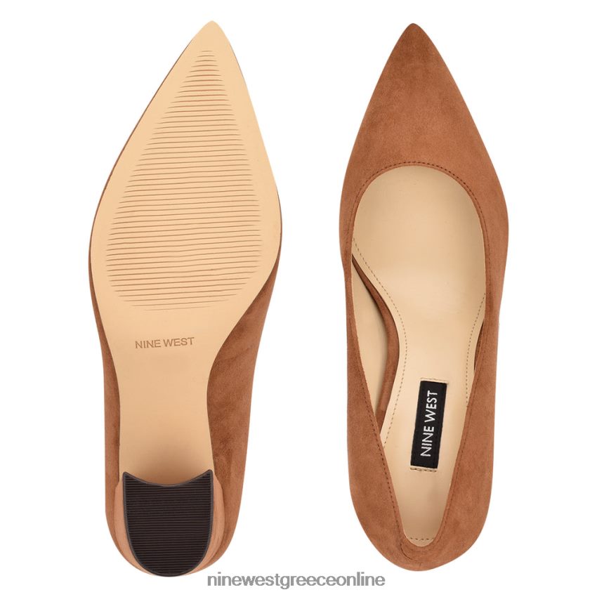 Nine West κάρα φόρεμα αντλίες σουέτ κονιάκ 48BFPH1226