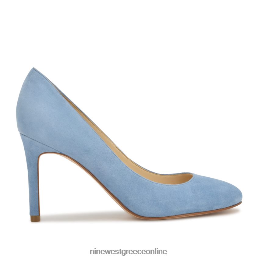 Nine West dylan στρογγυλές αντλίες δακτύλων baby blue σουέτ 48BFPH1187