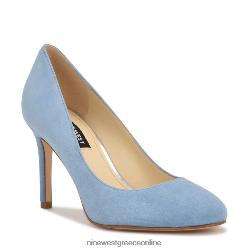 Nine West dylan στρογγυλές αντλίες δακτύλων baby blue σουέτ 48BFPH1187