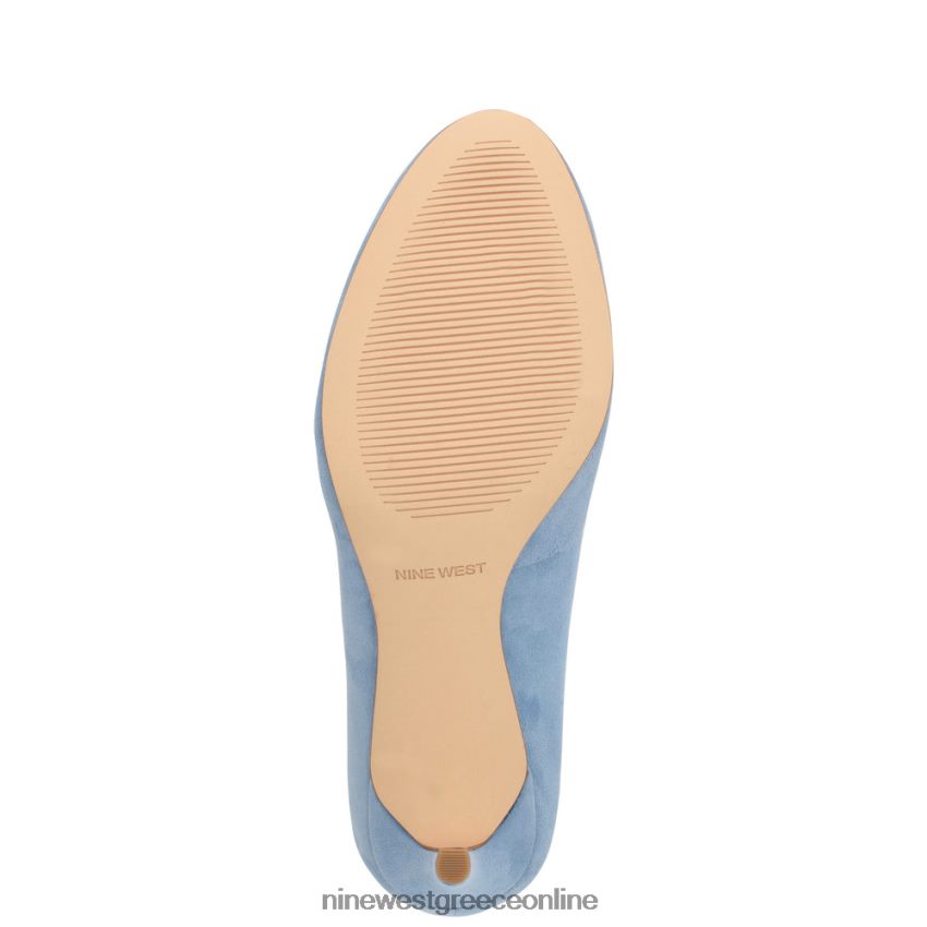 Nine West dylan στρογγυλές αντλίες δακτύλων baby blue σουέτ 48BFPH1187