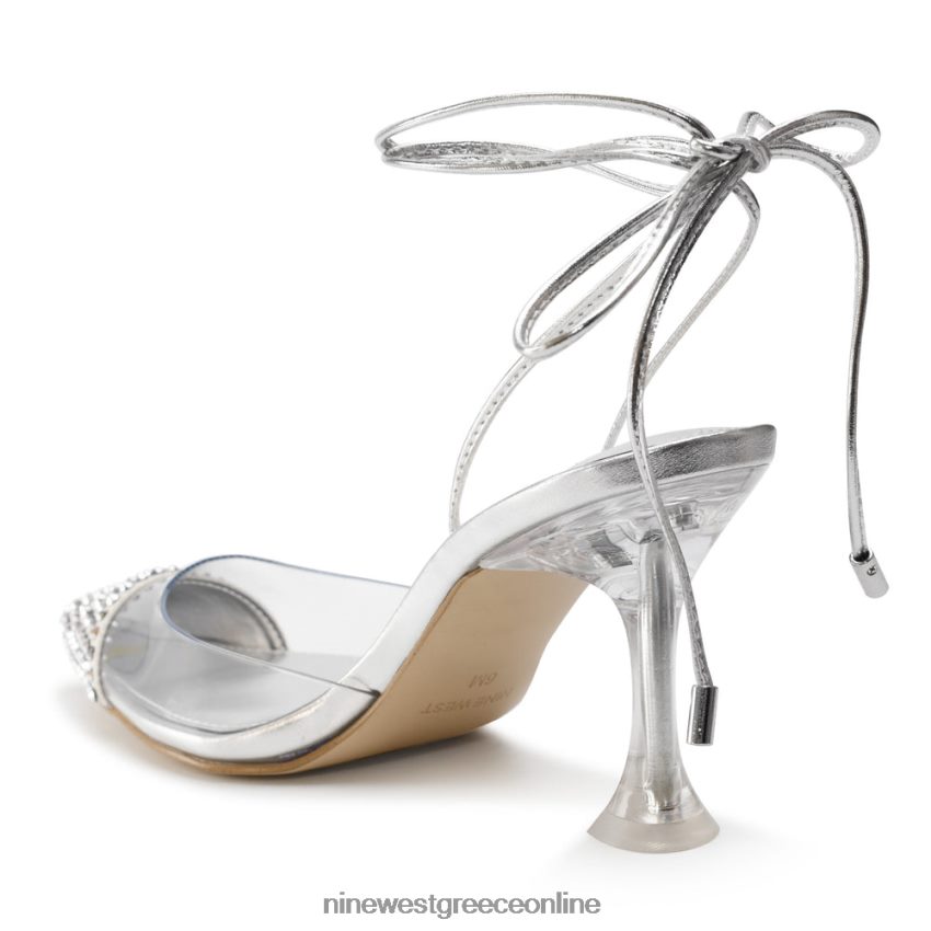 Nine West αντλίες αστραγάλου haina ασημί/διαφανές 48BFPH1239