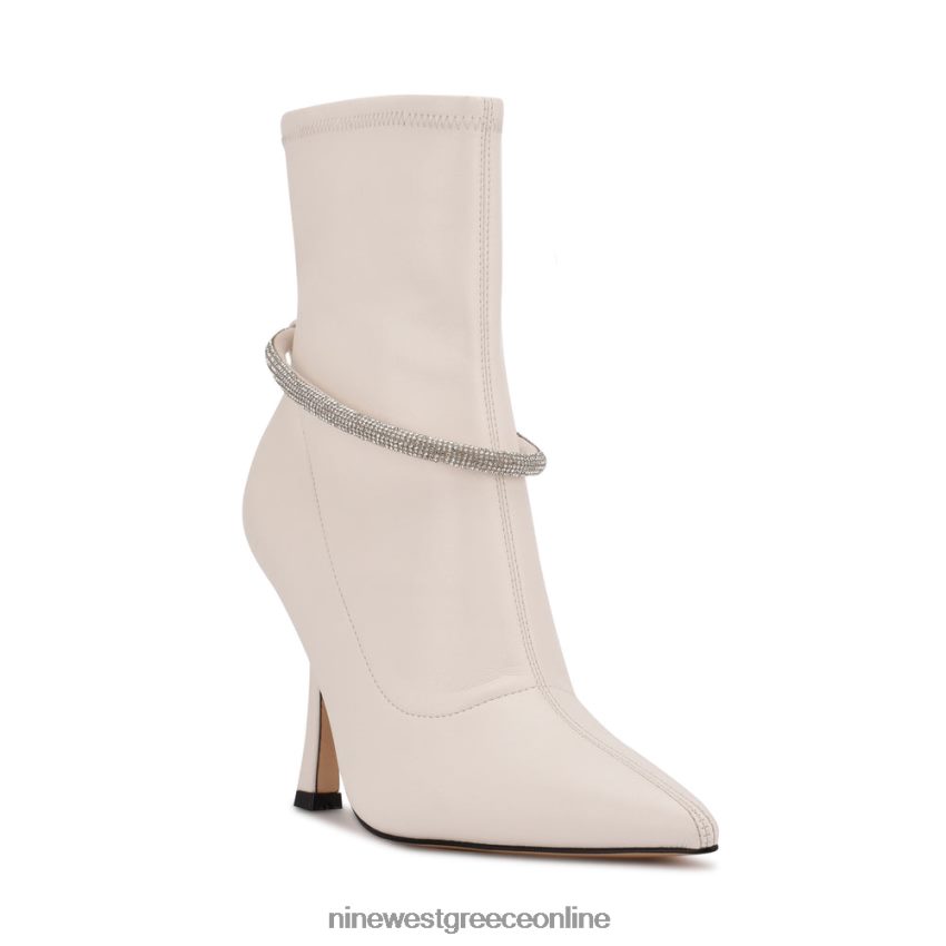 Nine West μποτάκια φόρεμα ferba λευκό δέρμα 48BFPH2951