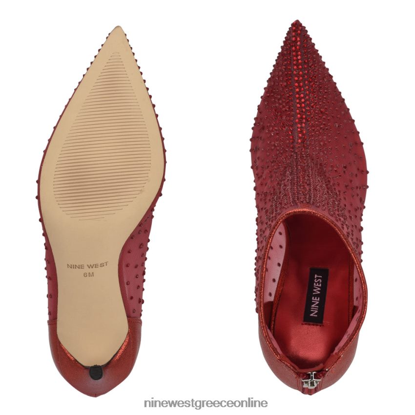 Nine West μποτάκια φορεμάτων fornow το κόκκινο 48BFPH1694