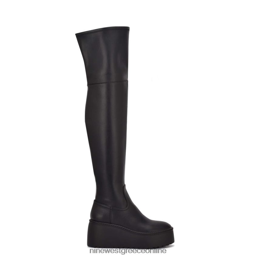 Nine West μπότες πλατφόρμας hojo over the knee μαύρος 48BFPH2926