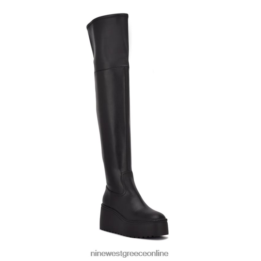 Nine West μπότες πλατφόρμας hojo over the knee μαύρος 48BFPH2926