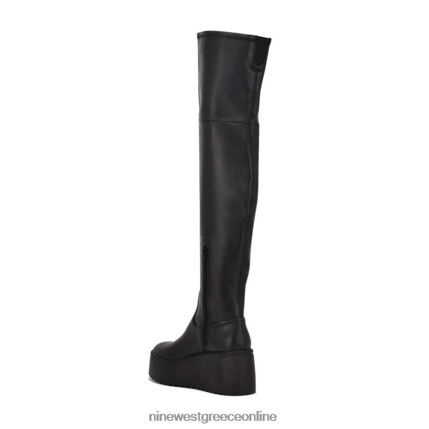 Nine West μπότες πλατφόρμας hojo over the knee μαύρος 48BFPH2926