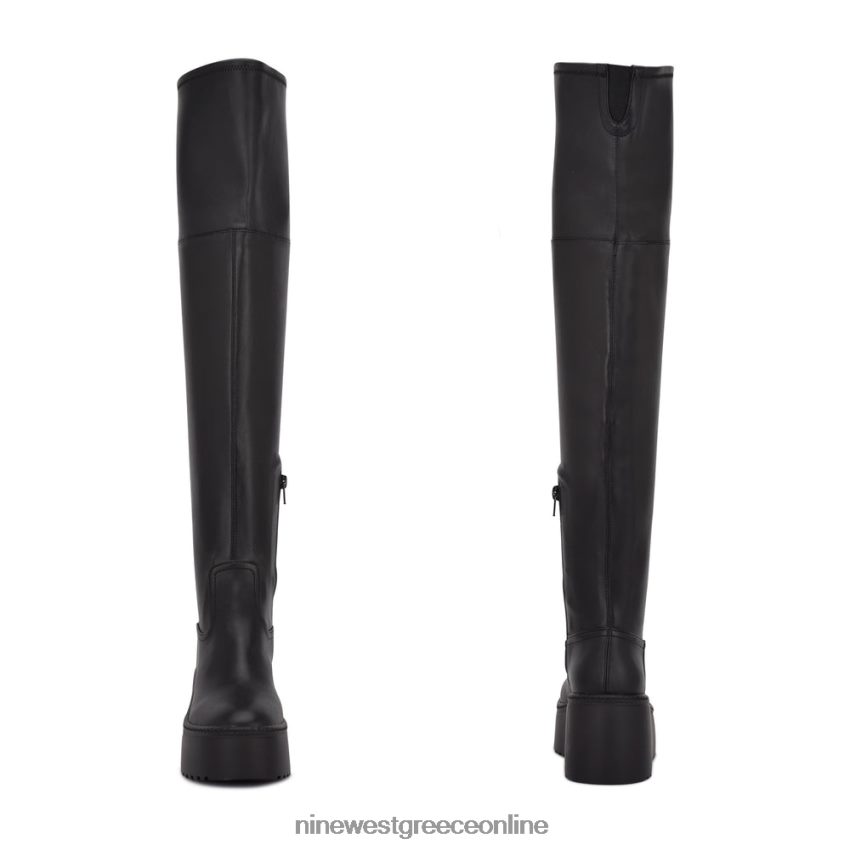 Nine West μπότες πλατφόρμας hojo over the knee μαύρος 48BFPH2926