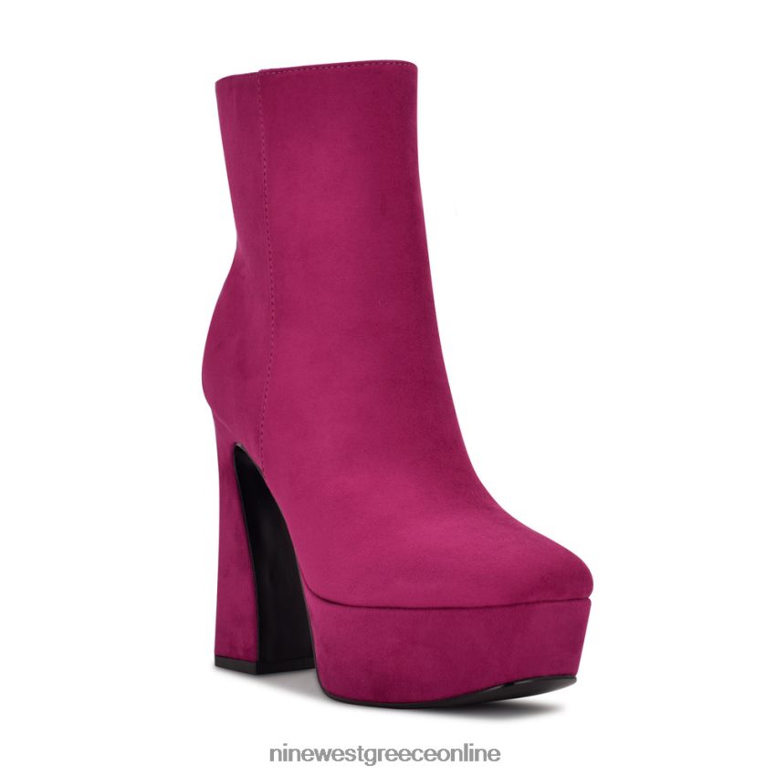 Nine West μποτάκια πλατφόρμας klinda ροζ σουέτ 48BFPH943