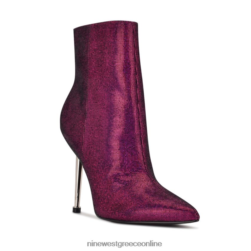 Nine West tryin φόρεμα μποτάκια ροζ ολογραφικό 48BFPH922