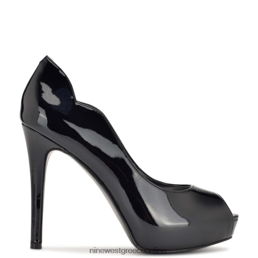 Nine West hilare αντλίες peep toe μαύρη πατέντα 48BFPH1304 - Κάντε κλικ στην εικόνα για κλείσιμο