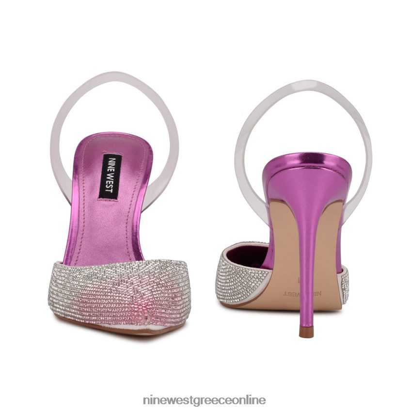 Nine West Fabry μυτερές αντλίες slingback ροζ μούλτι 48BFPH1910