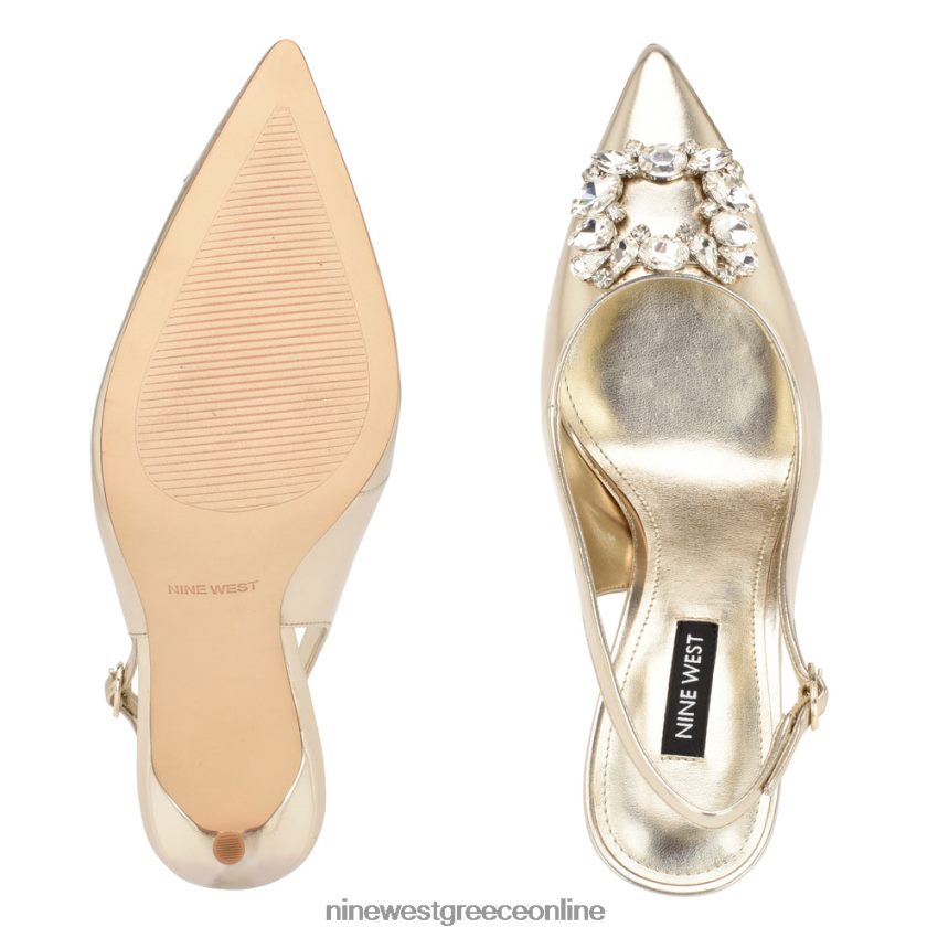 Nine West famey slingback αντλίες κρύσταλλο πλατίνο 48BFPH1094