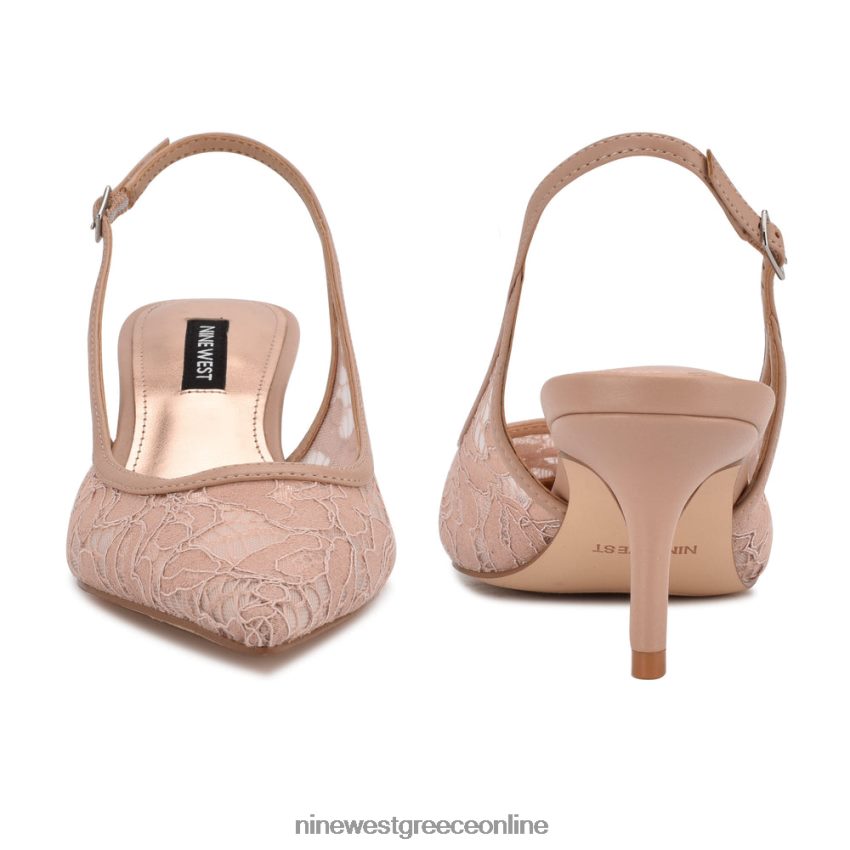 Nine West αρένα slingback τακούνια γυμνή δαντέλα 48BFPH1092