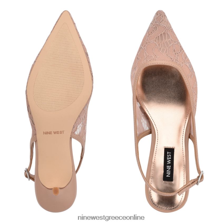 Nine West αρένα slingback τακούνια γυμνή δαντέλα 48BFPH1092