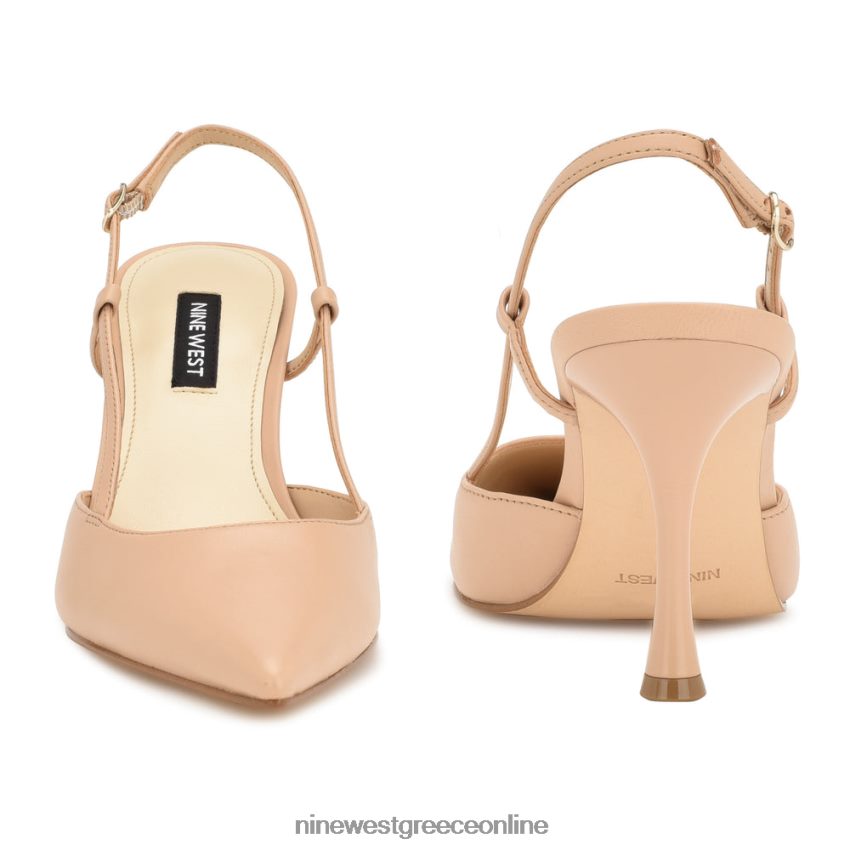 Nine West αντλίες πέους slingback ζεστό ρουζ δέρμα 48BFPH1393