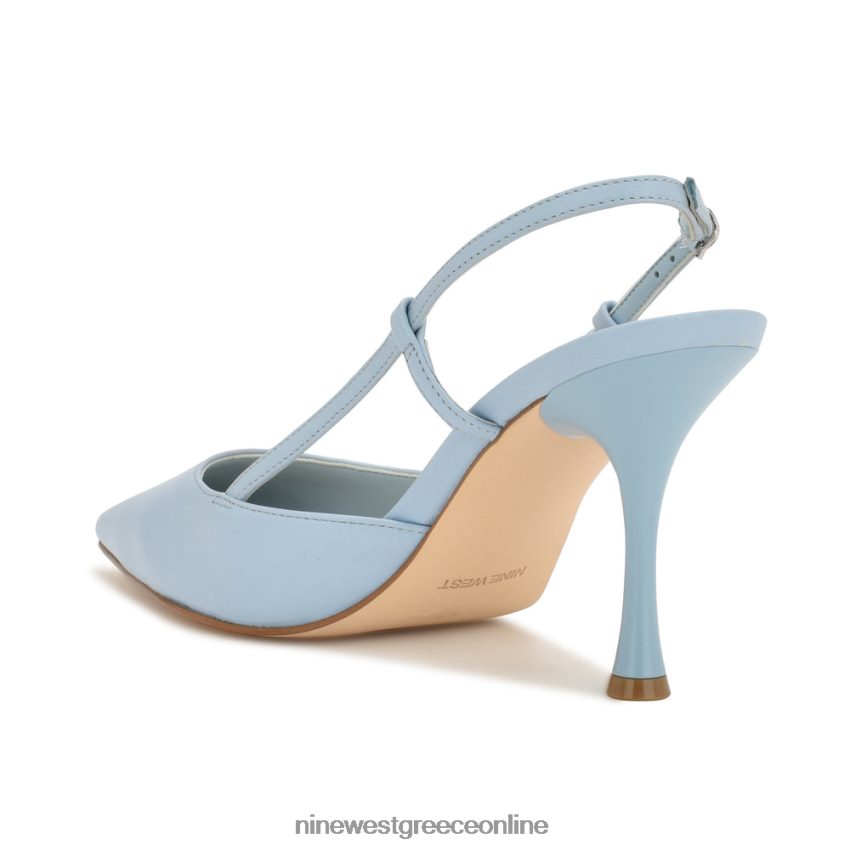 Nine West αντλίες πέους slingback γαλάζιο δέρμα 48BFPH1394