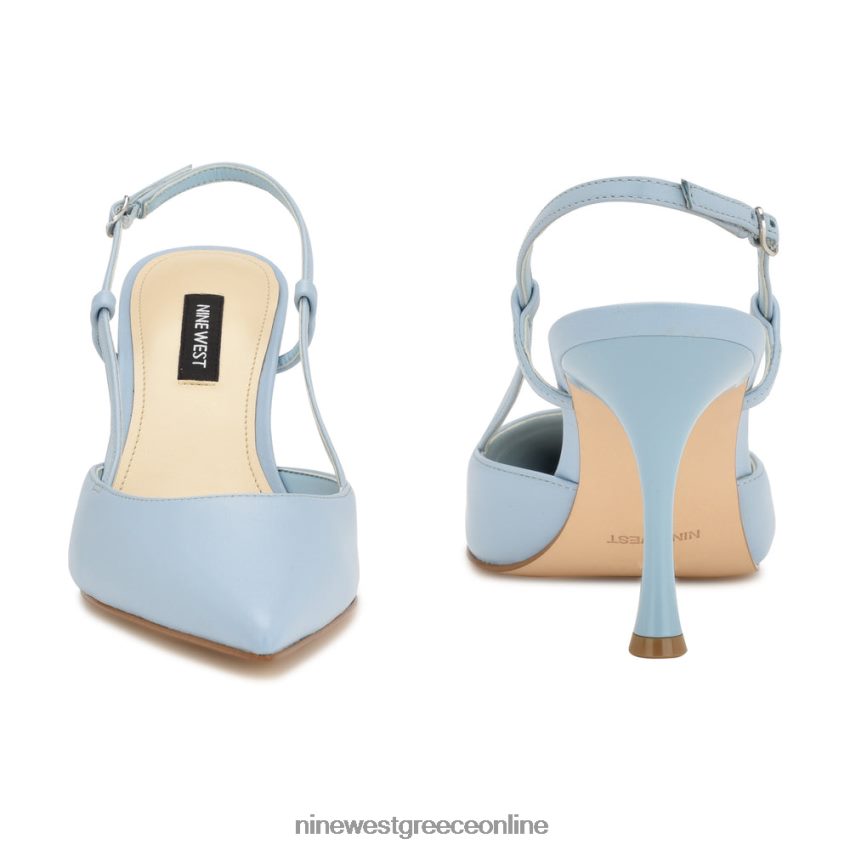 Nine West αντλίες πέους slingback γαλάζιο δέρμα 48BFPH1394