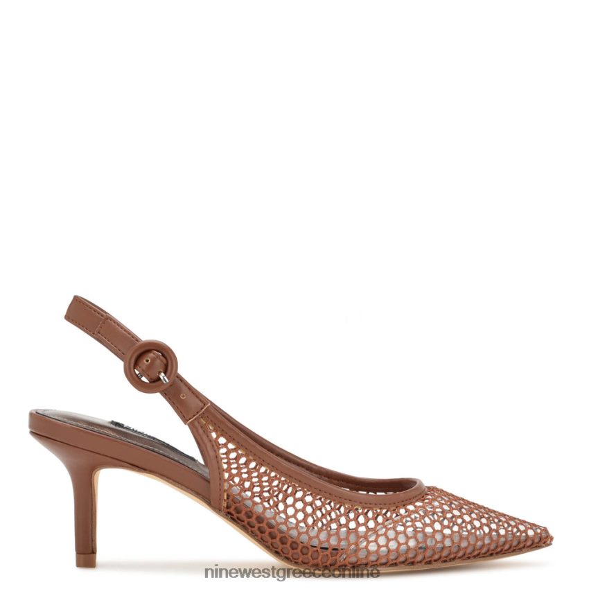 Nine West πολλές αντλίες πλέγματος slingback καφέ/διαφανές 48BFPH1407