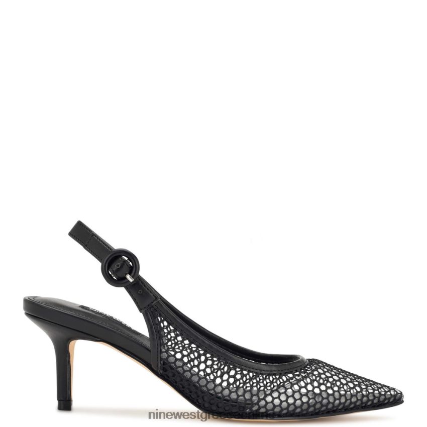 Nine West πολλές αντλίες πλέγματος slingback μαύρο/διαυγές 48BFPH1408