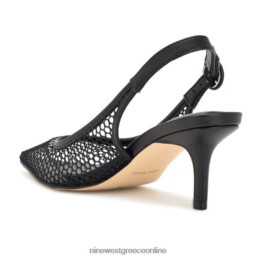 Nine West πολλές αντλίες πλέγματος slingback μαύρο/διαυγές 48BFPH1408