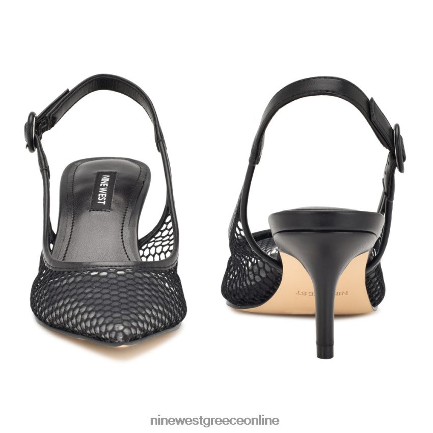 Nine West πολλές αντλίες πλέγματος slingback μαύρο/διαυγές 48BFPH1408