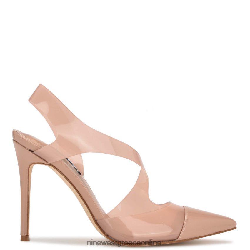 Nine West άψογες μυτερές αντλίες slingback γυμνός/καθαρός 48BFPH1411