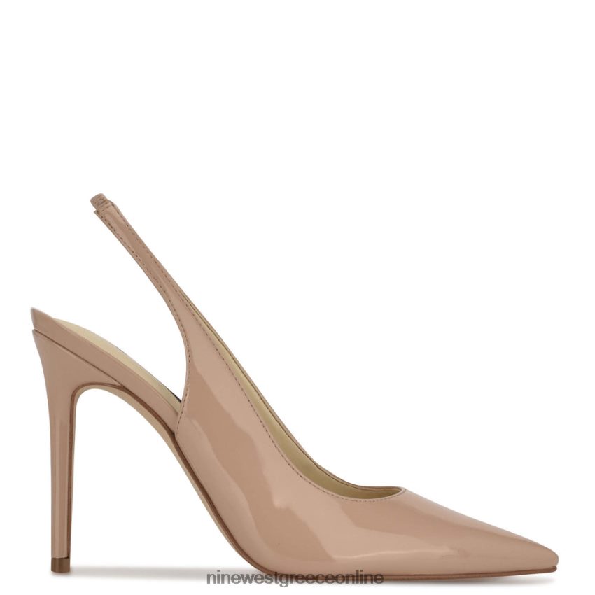 Nine West φτερά μυτερά δάχτυλα slingback αντλίες φυσικό δίπλωμα ευρεσιτεχνίας 48BFPH1612 - Κάντε κλικ στην εικόνα για κλείσιμο