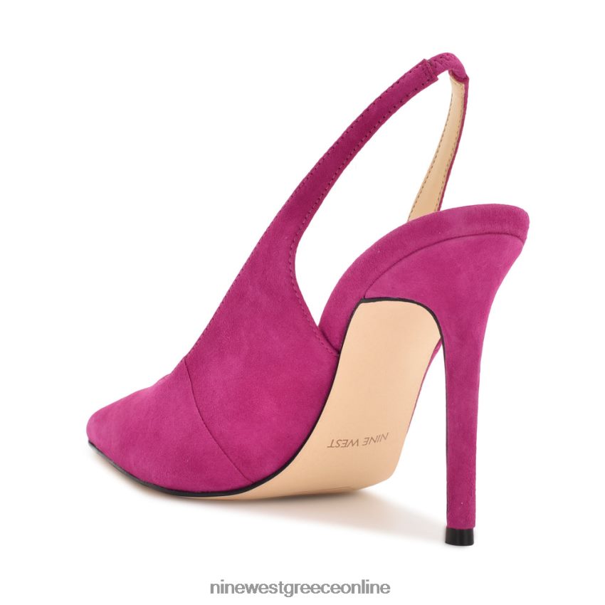 Nine West φτερά μυτερά δάχτυλα slingback αντλίες ροζ σουέτ 48BFPH924