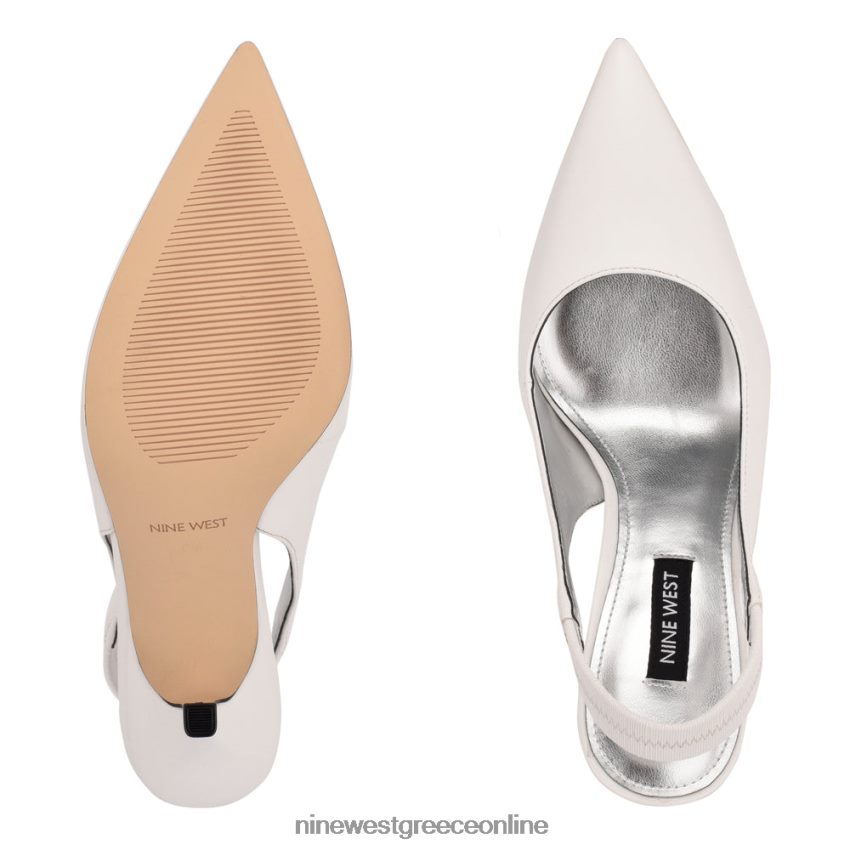 Nine West αντλίες slingback ciser άσπρο 48BFPH1114