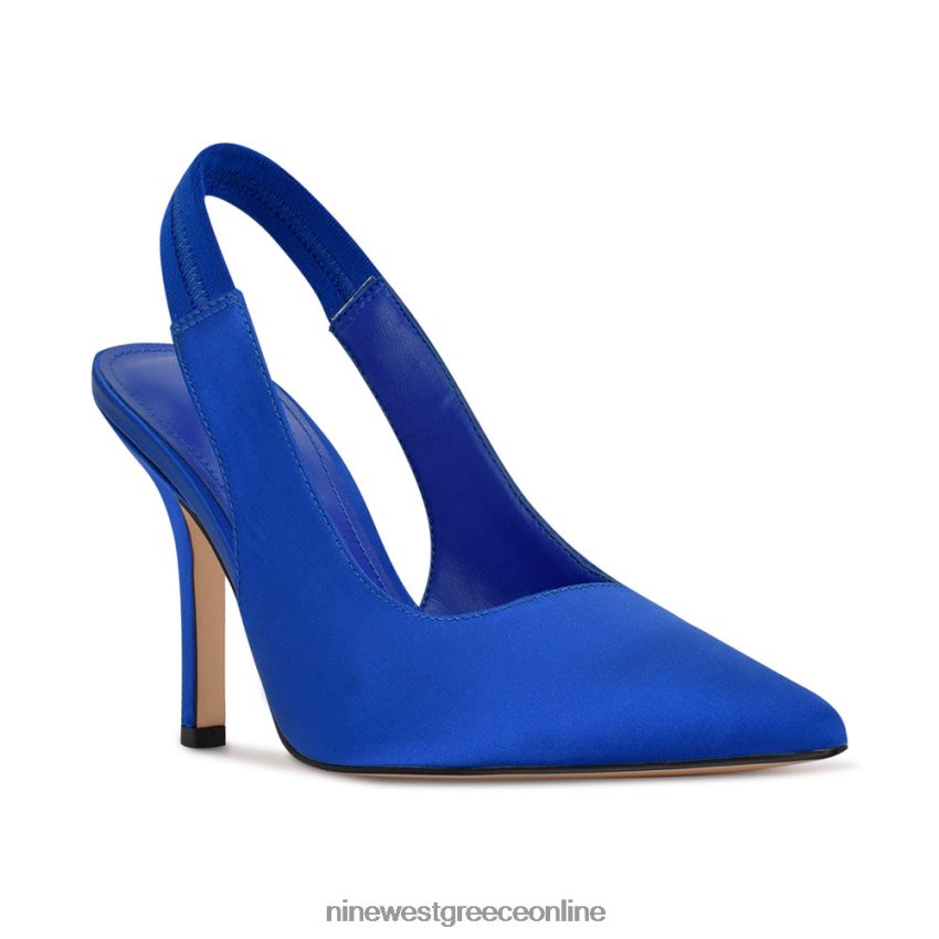 Nine West αντλίες slingback ciser μπλε σατέν 48BFPH960