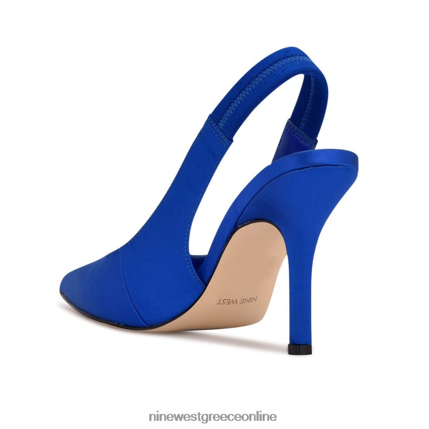 Nine West αντλίες slingback ciser μπλε σατέν 48BFPH960