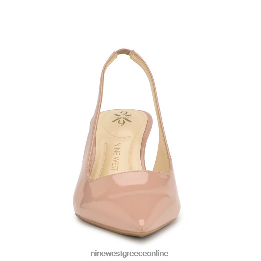 Nine West αντλίες slingback kately 9x9 μόλις γυμνό δίπλωμα ευρεσιτεχνίας 48BFPH1089