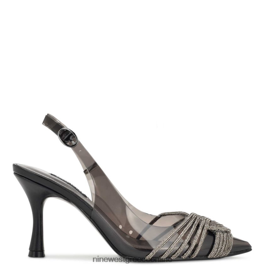 Nine West αντλίες slingback nalan μαύρο/διαφανές κρύσταλλο 48BFPH1274 - Κάντε κλικ στην εικόνα για κλείσιμο