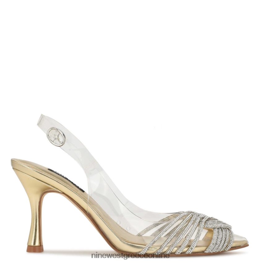 Nine West αντλίες slingback nalan χρυσό/διαφανές κρύσταλλο 48BFPH1791 - Κάντε κλικ στην εικόνα για κλείσιμο