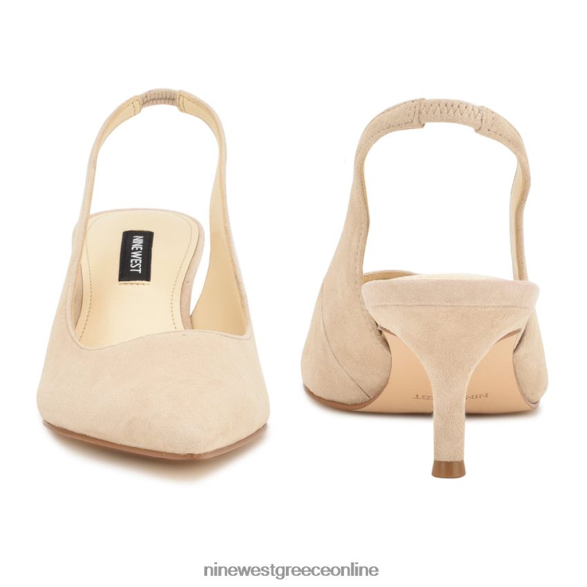 Nine West αντλίες slingback nataly μόλις γυμνό σουέτ 48BFPH1155