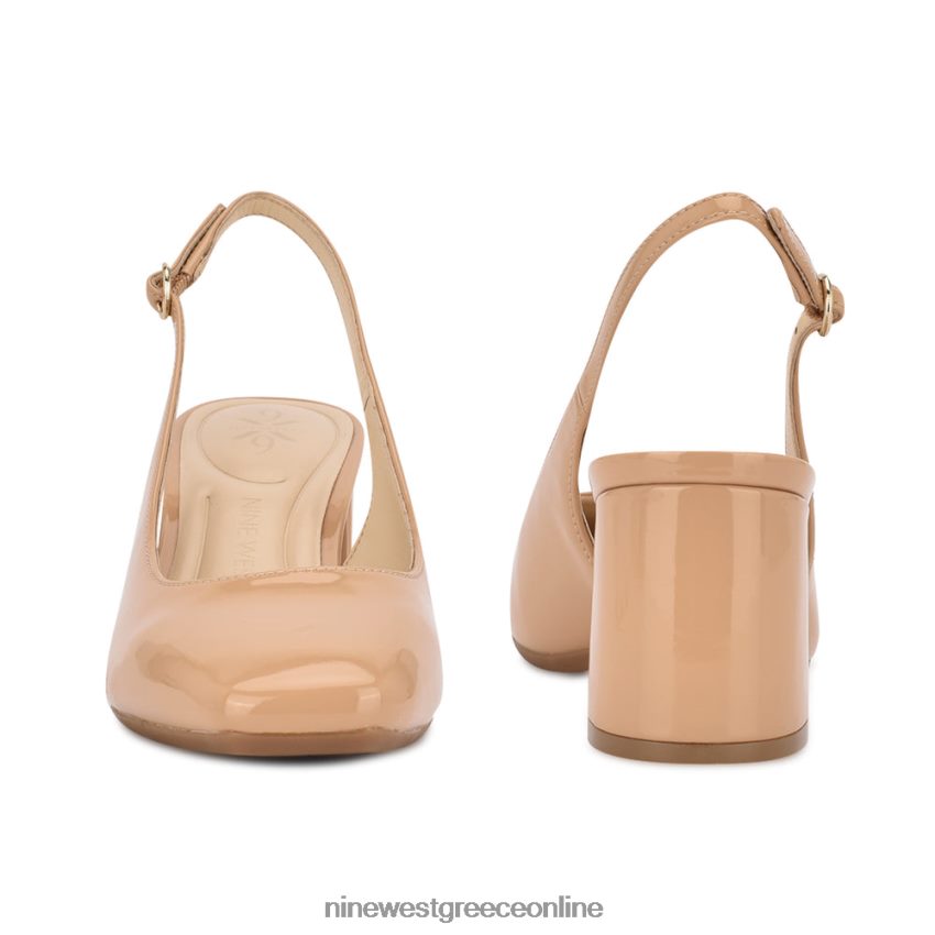 Nine West αντλίες slingback vila 9x9 μόλις γυμνό δίπλωμα ευρεσιτεχνίας 48BFPH1104