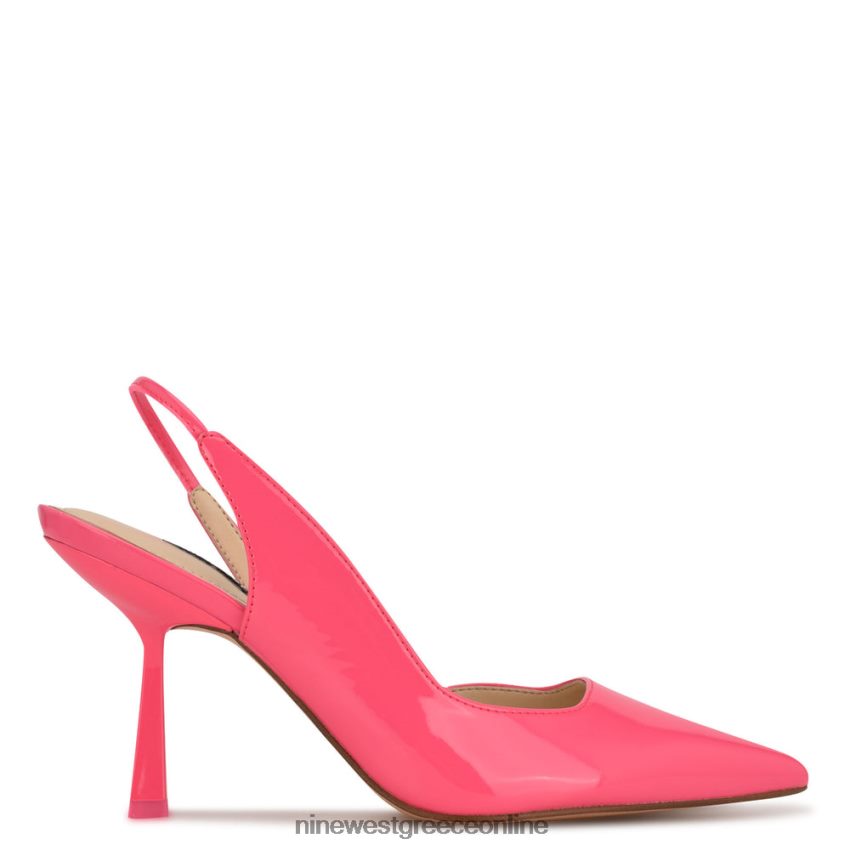 Nine West slingbacks με τακούνι mollie pointy toe Μαϊάμι ροζ 48BFPH1944