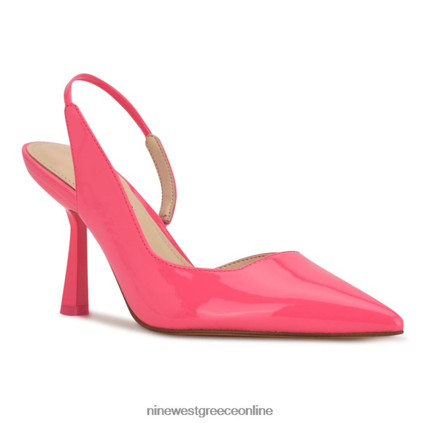 Nine West slingbacks με τακούνι mollie pointy toe Μαϊάμι ροζ 48BFPH1944