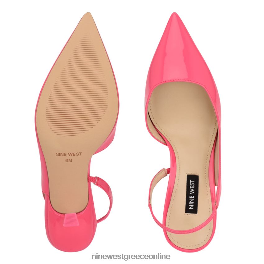 Nine West slingbacks με τακούνι mollie pointy toe Μαϊάμι ροζ 48BFPH1944