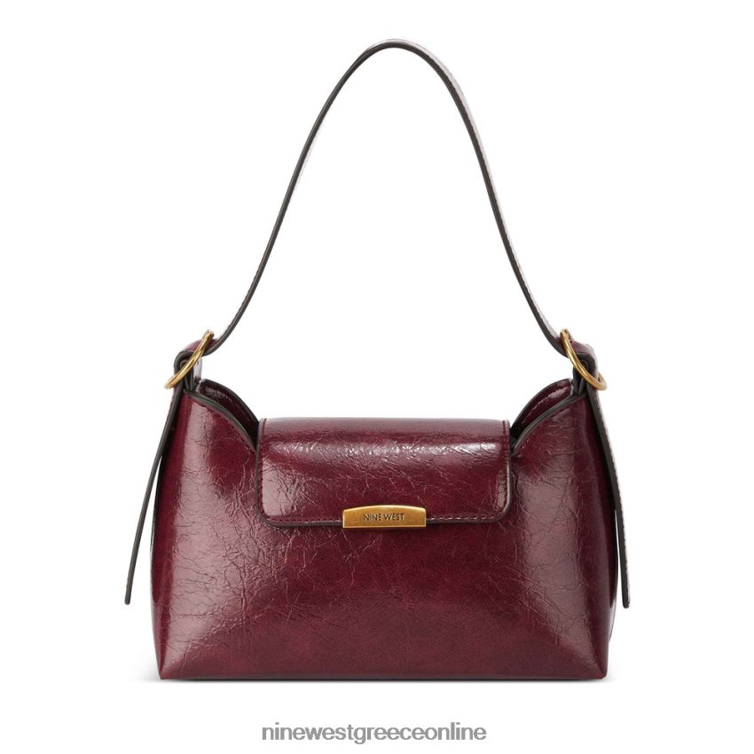 Nine West τσάντα ώμου με πτερύγια εφι merlot 48BFPH2775