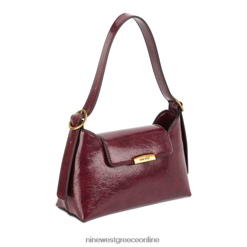 Nine West τσάντα ώμου με πτερύγια εφι merlot 48BFPH2775