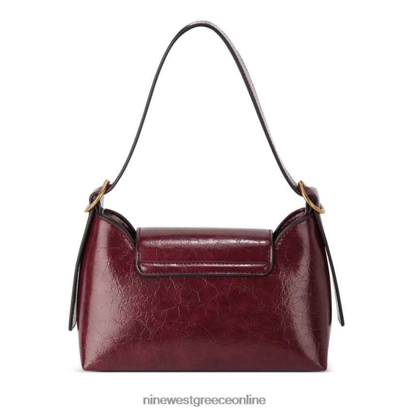 Nine West τσάντα ώμου με πτερύγια εφι merlot 48BFPH2775