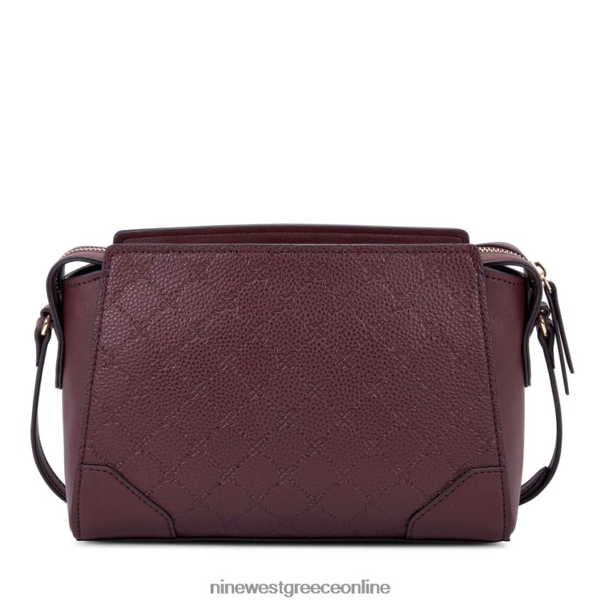 Nine West τζετ σετ του Μπρούκλιν χιαστί λογότυπο Merlot 48BFPH2618