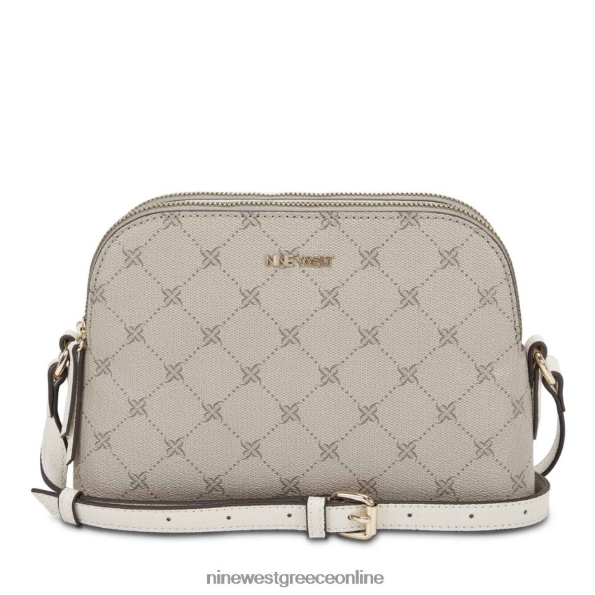 Nine West cyra a list crossbody λογότυπο/γάλα φουντουκιού 48BFPH2611