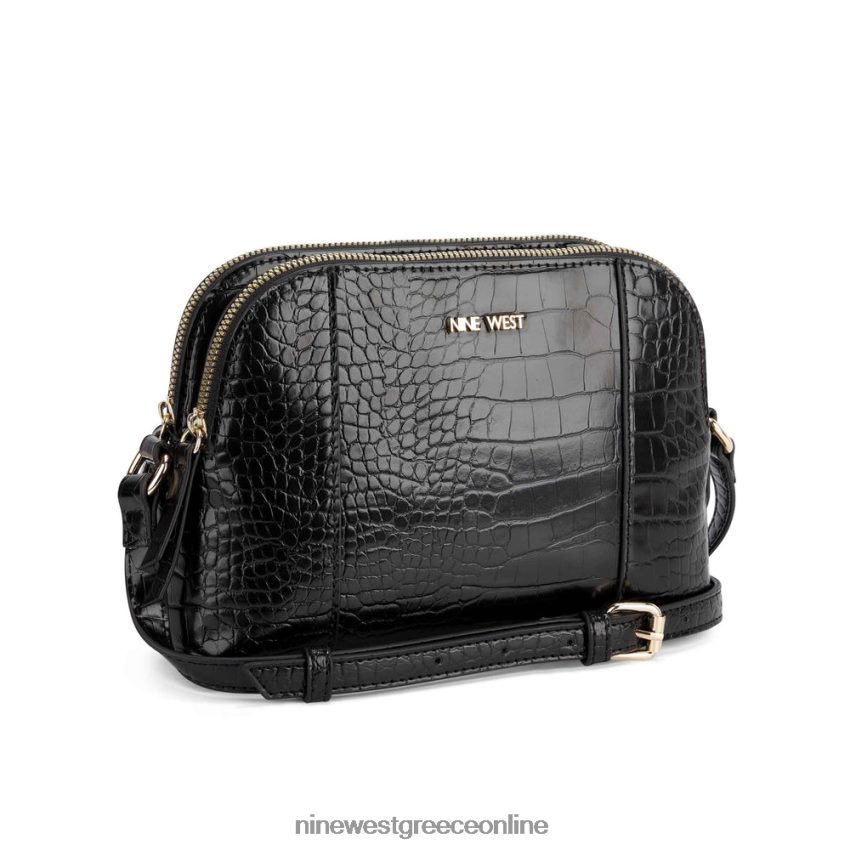 Nine West cyra a list crossbody μαύρος 48BFPH2658