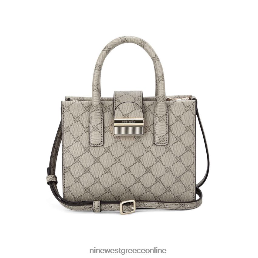 Nine West mini jet set tote kathy μπεζ λογότυπο πολυ 48BFPH2681