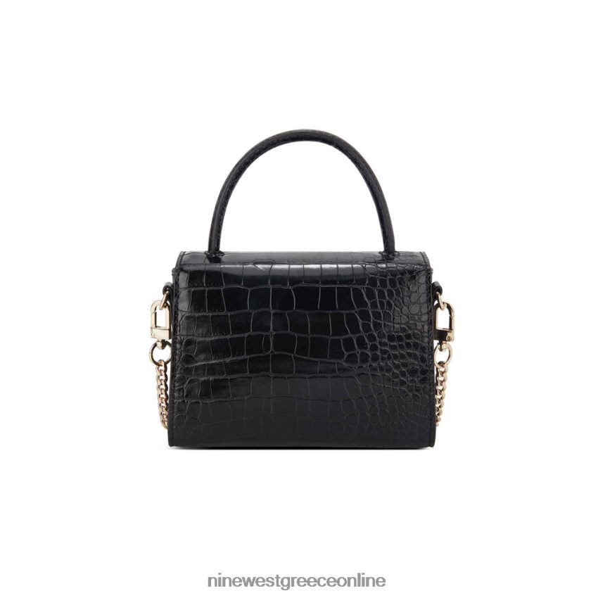 Nine West skylar μίνι χιαστί πτερύγιο μαύρος κρόκος 48BFPH2599