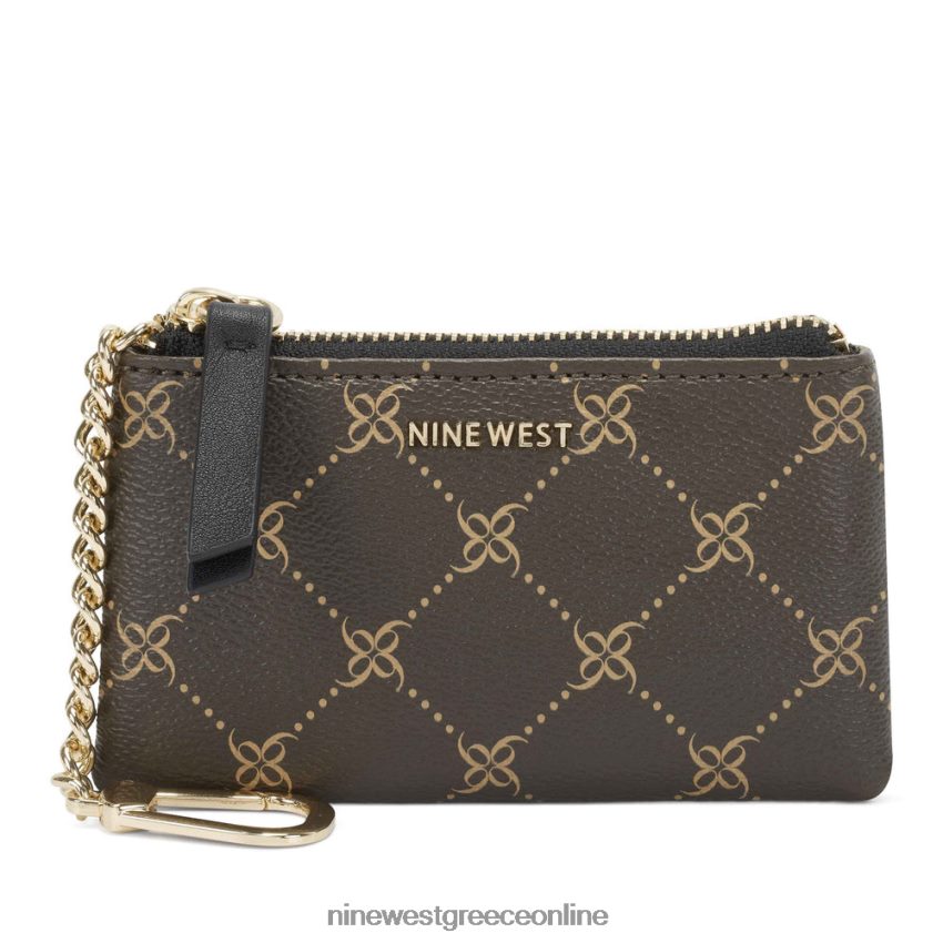 Nine West Μπρελόκ Lawson πουγκί με φερμουάρ καφέ/μαύρο 48BFPH2850